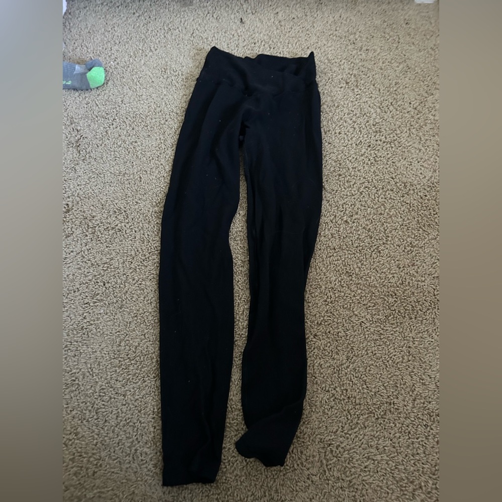 black aerie crossover leggings